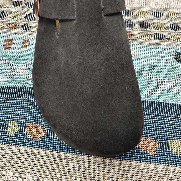 Birkenstock Mocha Boston Suede Shoes | Women's Narrow Fit - Picture 4 of 6